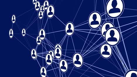 interfaz digital con iconos de usuario