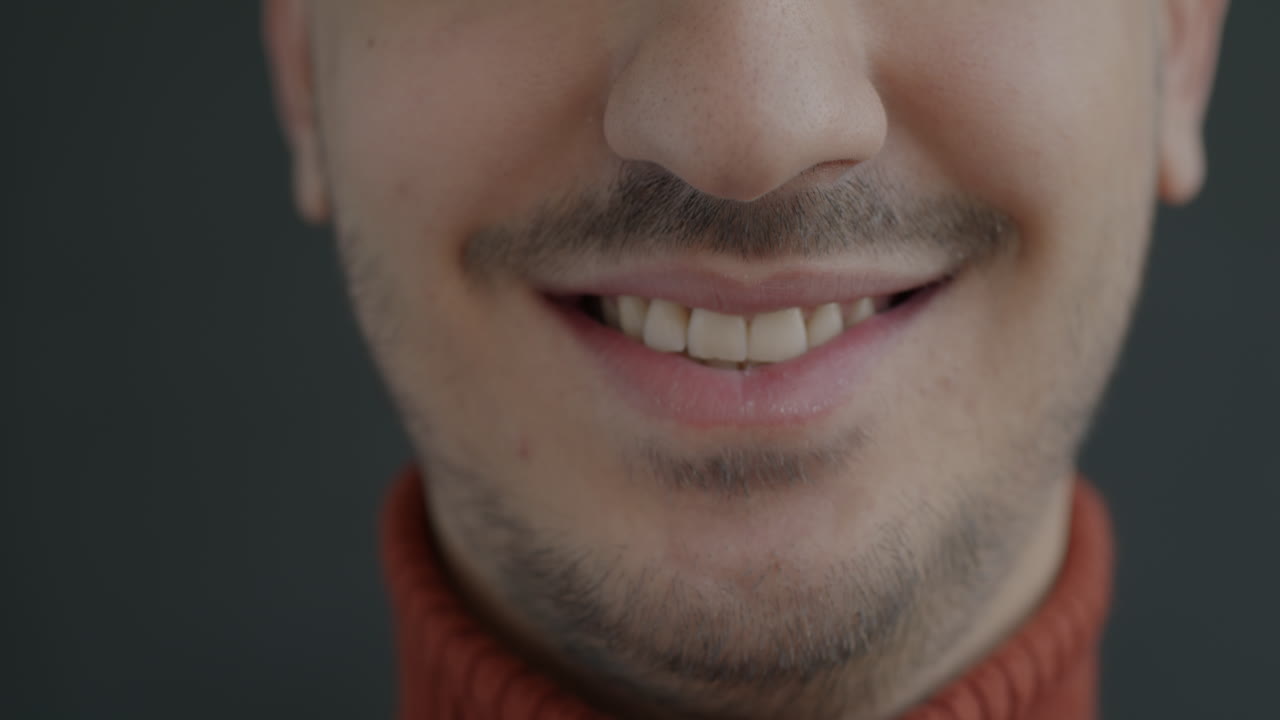 Close-up smiling face of a man