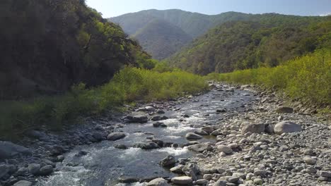 beautiful landscape in the mountain jungle in northwest argentina