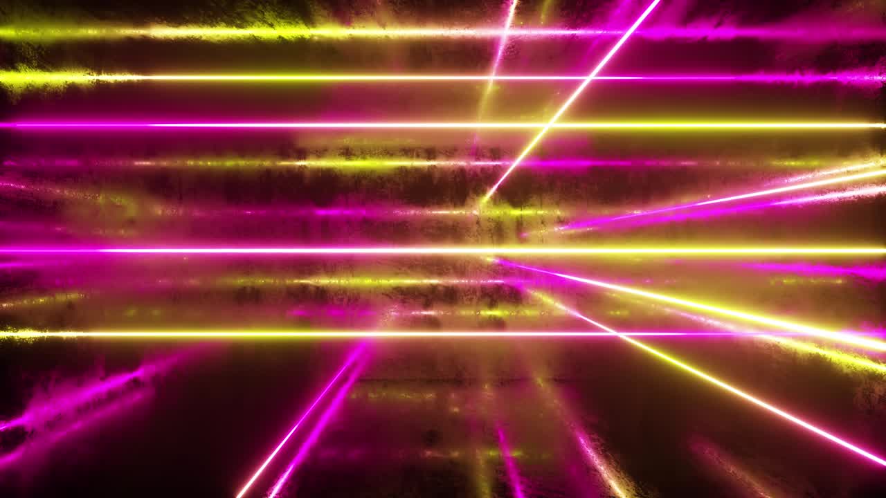 fondo abstracto, rayos de neón en movimiento