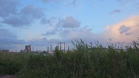 Refinería-De-Petróleo-Vista-Desde-La-Distancia