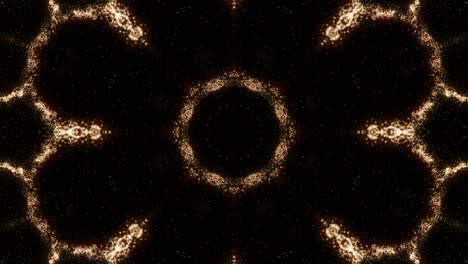 vj loop gold neon kaleidoscope. animazione senza cuciture.