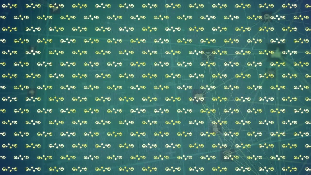 Digital animation of multiple red heart shaped balloons floating against black background