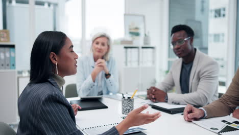 diverse business team in meeting