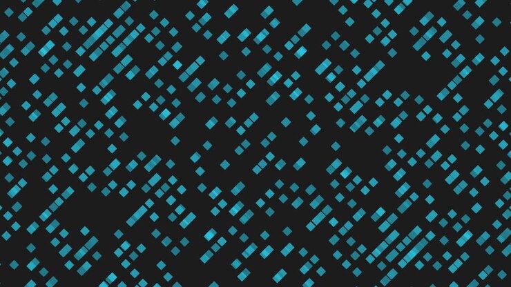 Motion intro geometric neon blue squares abstract simple background