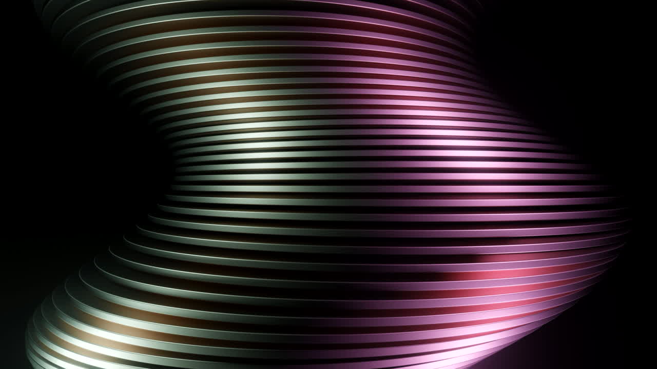 abstract espiral metálica en tres dimensiones