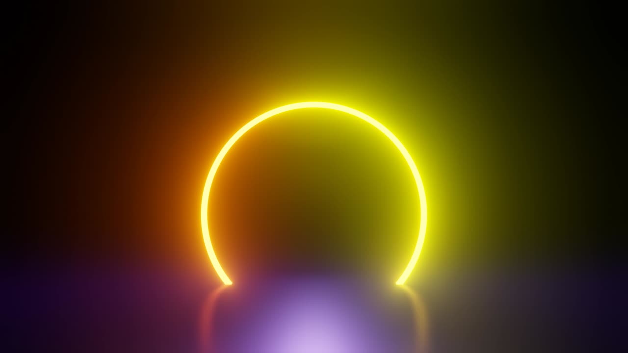 Colorful glowing circle