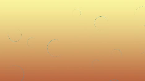 animation of half rotating circle against gradient background