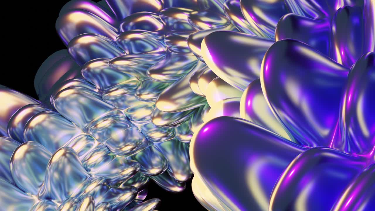 Shiny neon particles swirling up against dark background, 3d abstract background