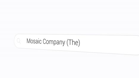 typing mosaic company  on the search engine