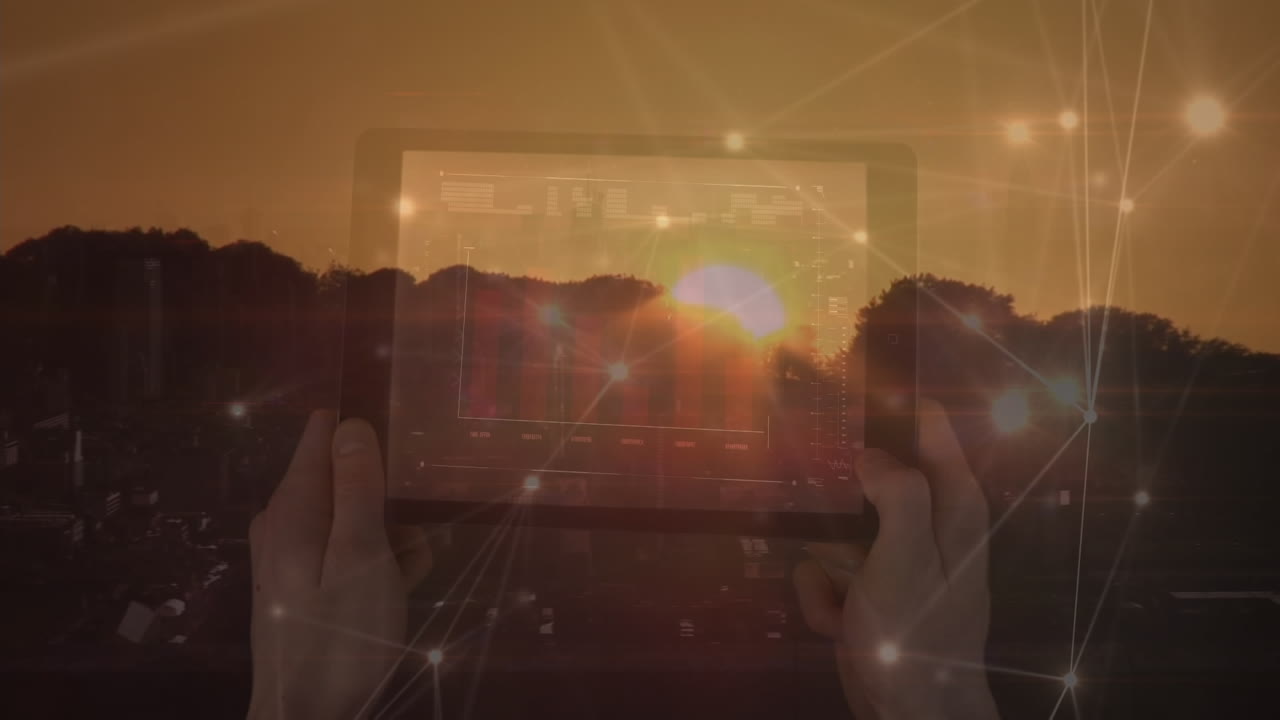 스크린의 애니메이션, 풍경에 대한 연결 네트워크