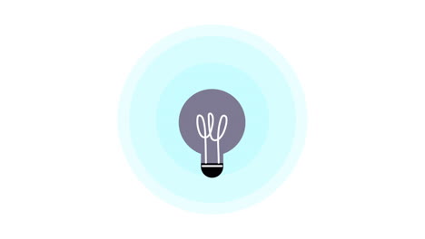 bulb light energy tech animation