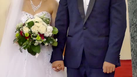 shot-of-bride---groom-with-wedding-flower