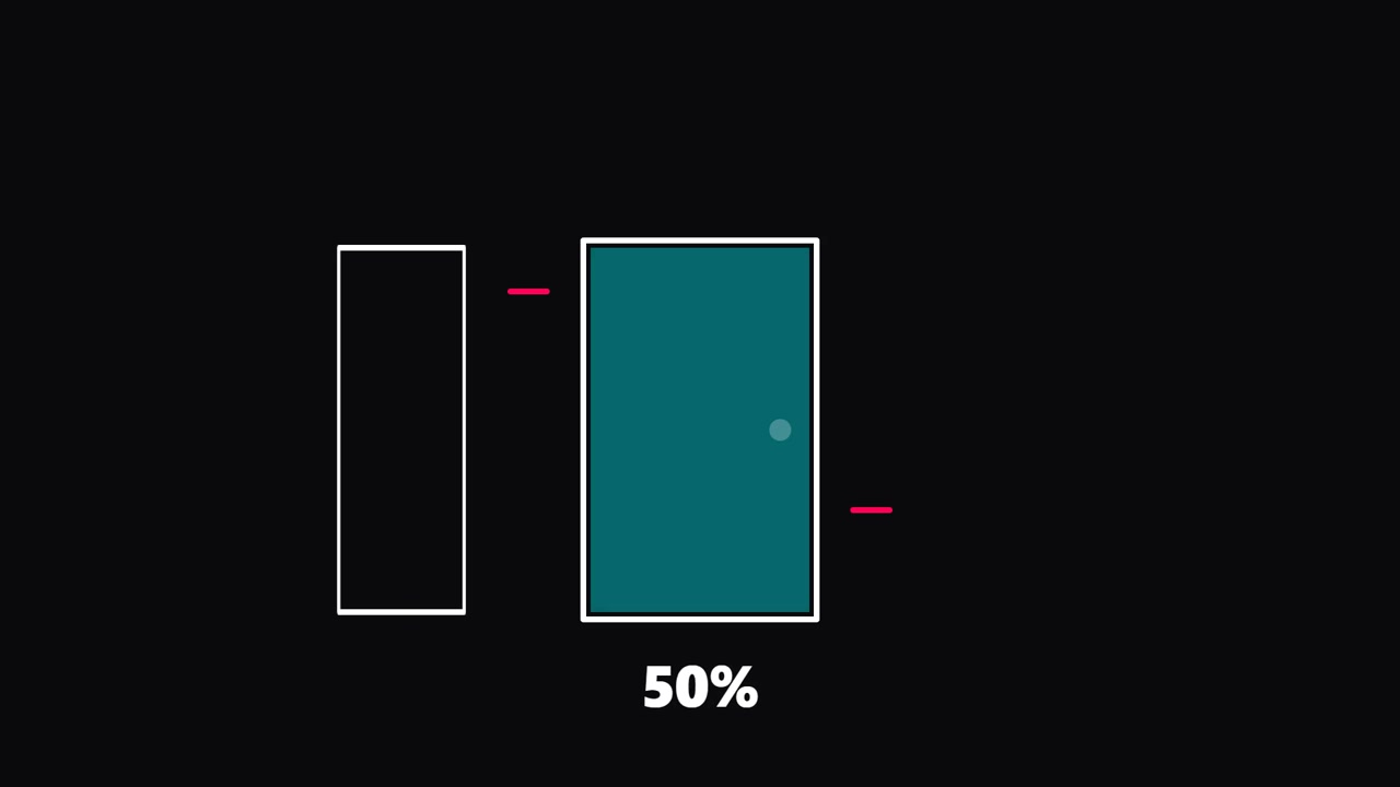 Animazione di una barra di caricamento minimalista con icona di porta