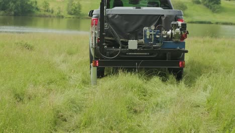 soil examination of agronomy. geotechnical investigation. collecting black soil on the field for examination and analysis. special equipment for pickup