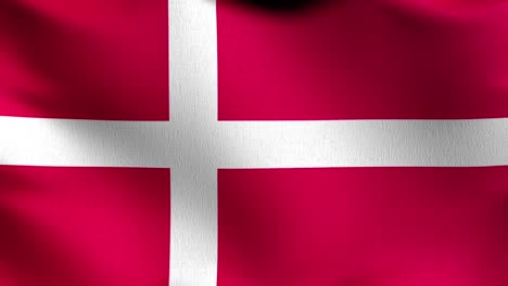 seamless loop 4k vdo. denmark national flag blowing in the wind isolated. official patriotic abstract design. 3d rendering illustration of waving sign symbol.
