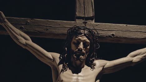 jesus on the cross - religious sculpture