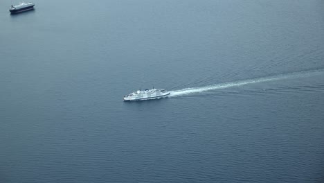 cruise ship sailing in the ocean with calm water