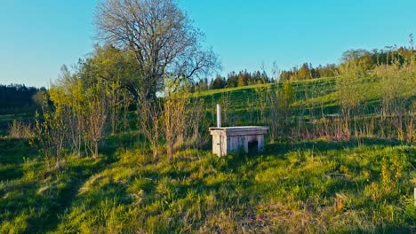 Farm Field In Rural Norway - Drone Shot