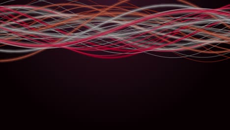 animación fantástica con objeto de onda de rayas en cámara lenta, 4096x2304 bucle 4k