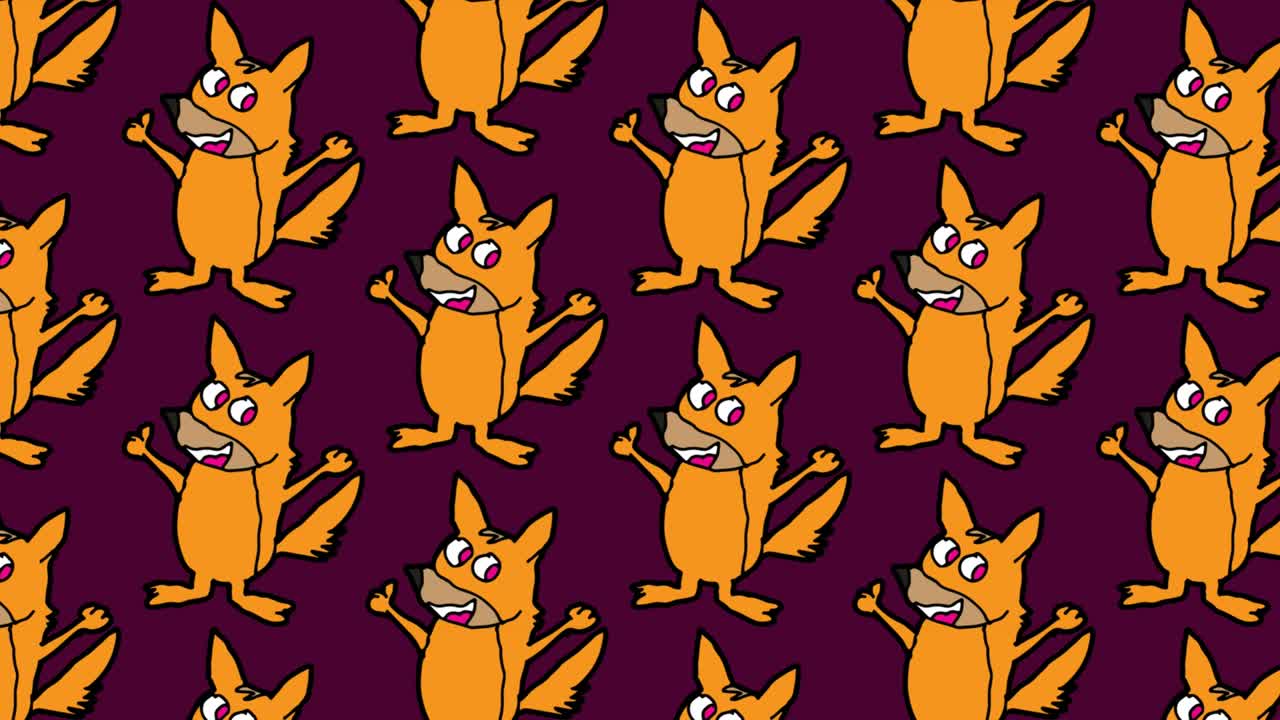 niños dibujando arte pop fondo sin costuras con tema de hurón