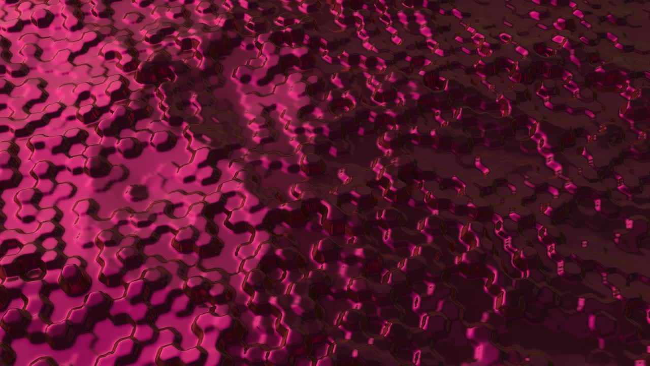 Abstract background with purple pimples. Foam surface concept. Dotted backdrop. Modern background template for documents, reports and presentations. Seamless loop 3d animation of 4K