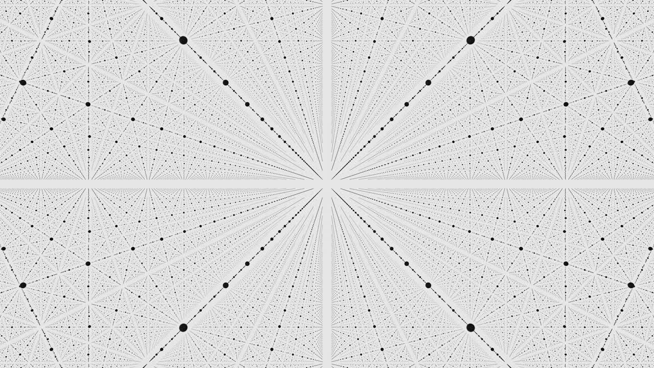 움직이는 검은 점 모션 디자인