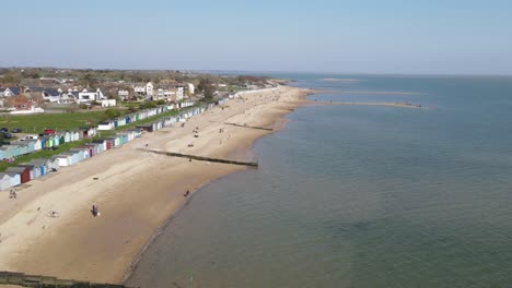 west mersea beach essex uk aerial hyperlapse