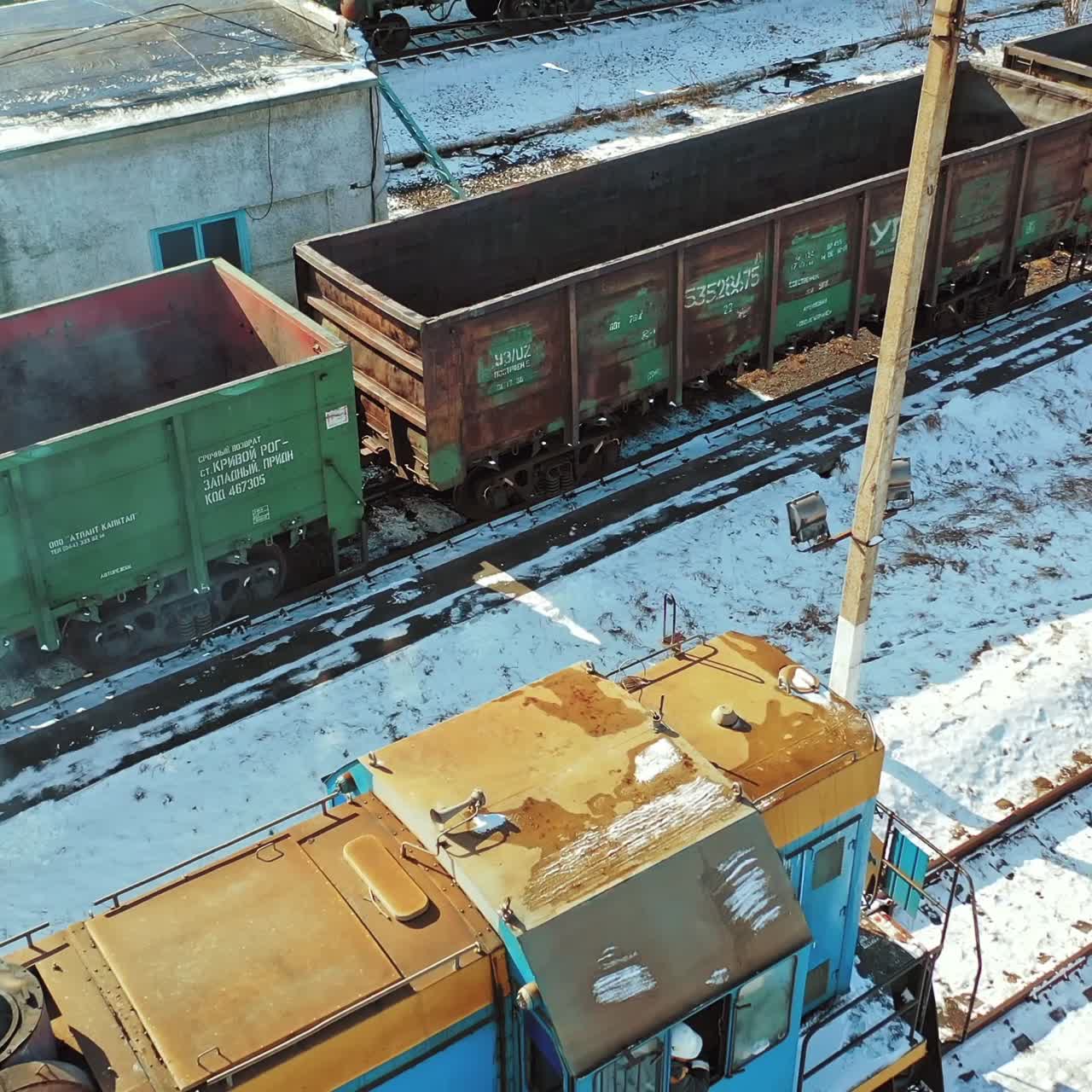 Container trains logistic industry