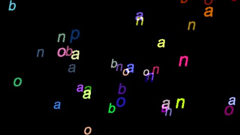 animated computer screen saver with letters