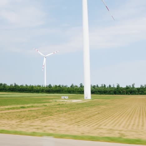 rural landscape with wind generators 1