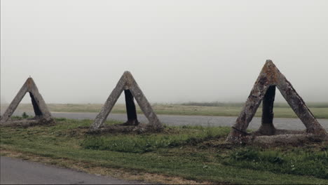 old military blockade in normandy