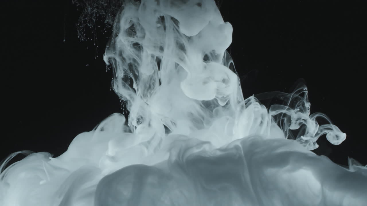 White Smoke Cloud in Water