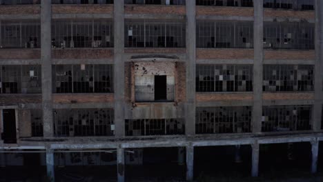 abandoned factory in muskegon, michigan with drone video pulling out