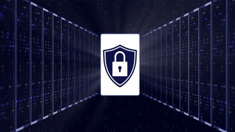 seguridad de datos en un rack de servidor