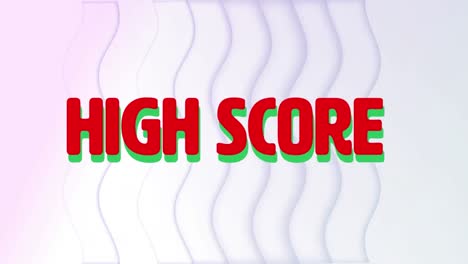 Digitale-Animation-Von-Highscore-Text-Vor-Sich-Bewegenden-Konzentrischen-Wellen-Auf-Weißem-Hintergrund