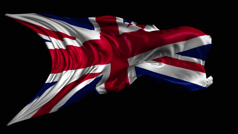 agitando la bandera británica