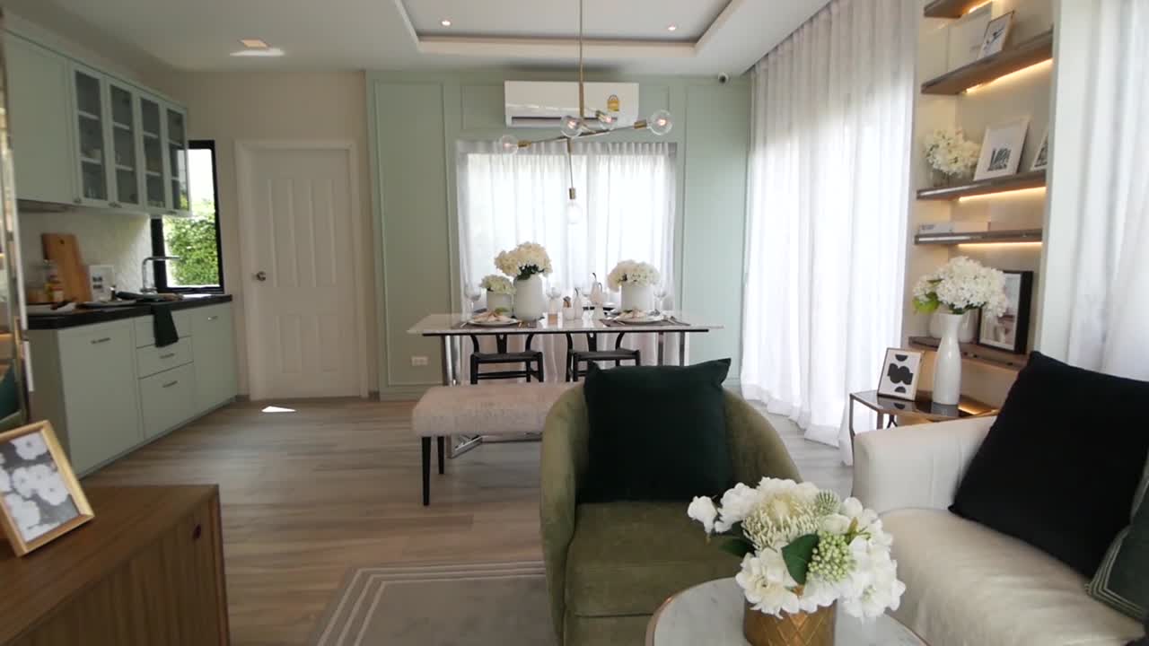 diseño de interiores de sala de estar con estilo y elegante