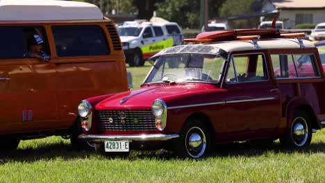 classic vehicles showcased on a sunny day