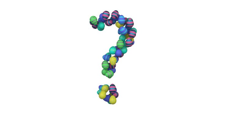 Easter Egg Themed Font Question Mark