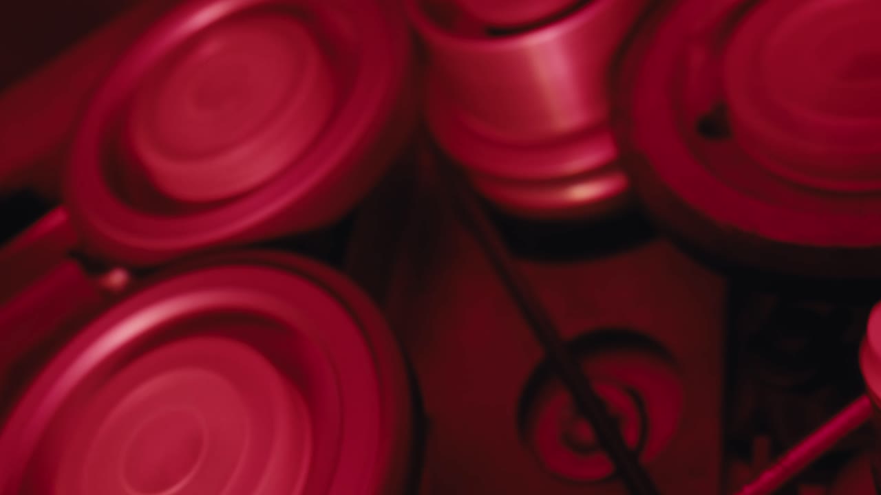 오래된 전기 미터의 클로즈업