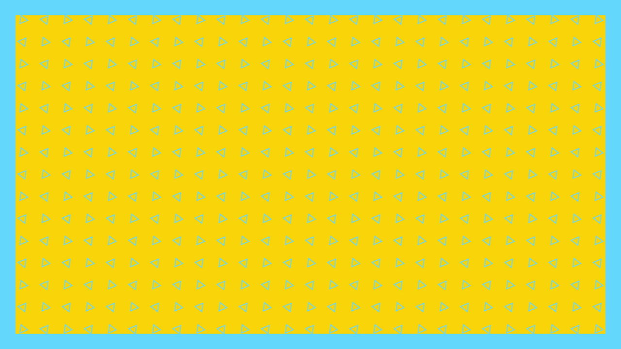 animación de manchas turquesas sobre fondo amarillo