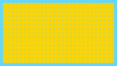 animation of turquoise spots on yellow background