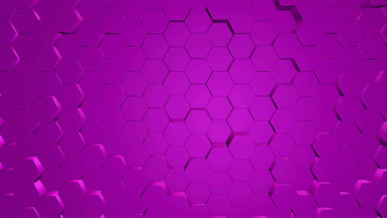 el fondo de los hexágonos púrpuras.