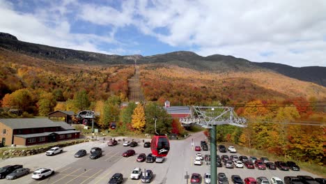 aerial gondola in stowe vermont in 4k