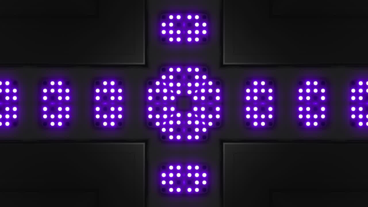 Purple LED Light Pattern on Dark Background