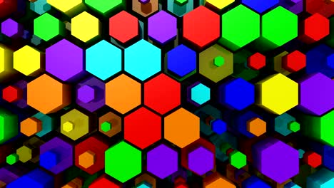 el fondo de los hexágonos