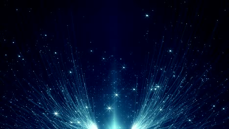 particles blue dust abstract light bokeh motion titles cinematic background loop