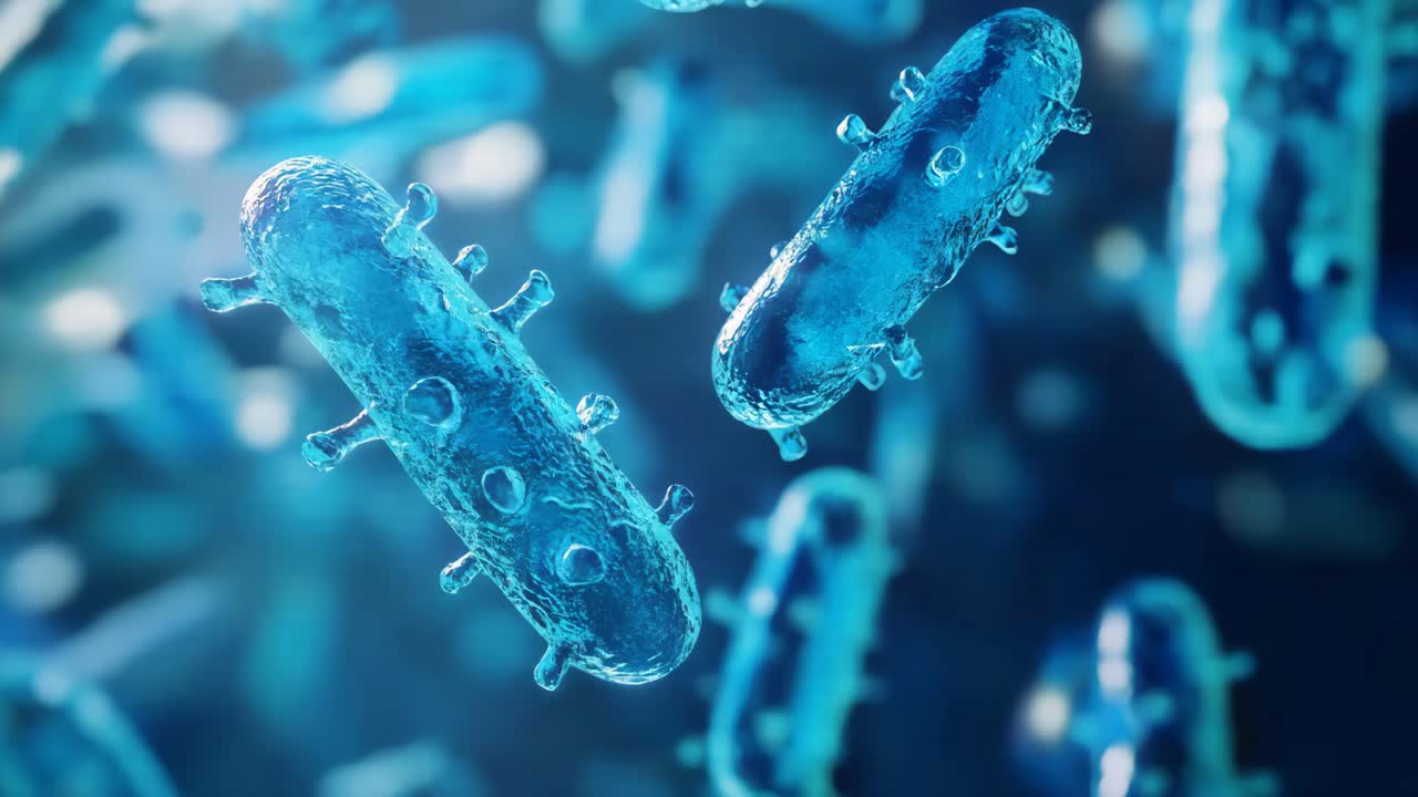 3D Rendered Bacteria