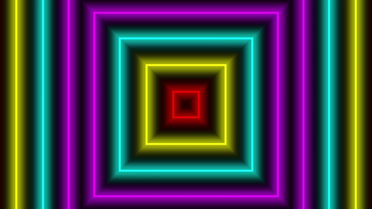 Animação de iluminação de linha neon. Motion graphics